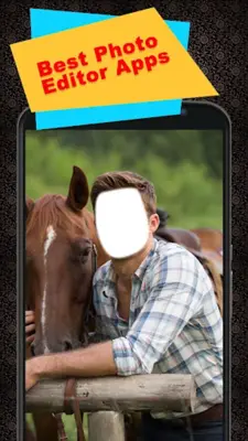 Horse With Man Photo Suit android App screenshot 2