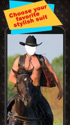 Horse With Man Photo Suit android App screenshot 4